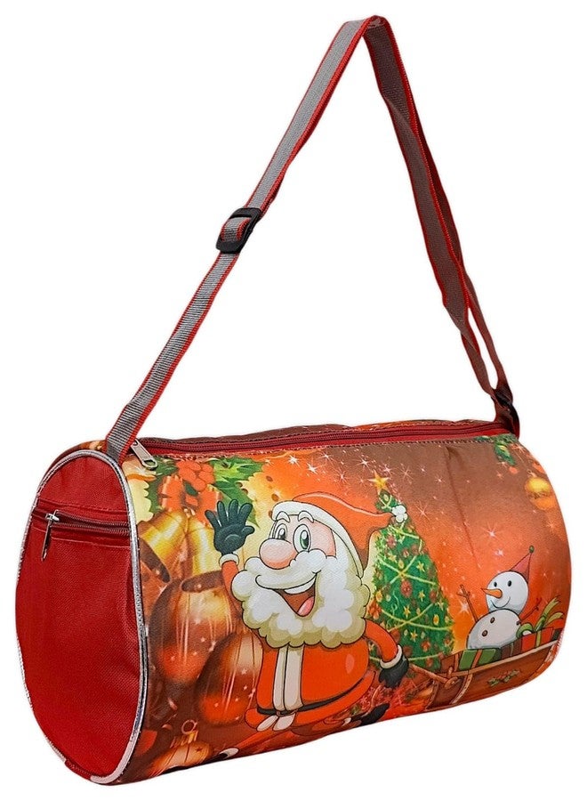 AMANVANI Duffle Bag for Kids Boys & Girls, Santa Claus Printed Duffle Bag for Kid,Travelling Bag, Carry Bag, Picnic Bag, Christmas Theme Duffle Bag, Christmas Gift (1pcs) - Image 1